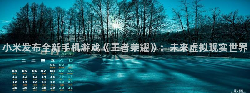 杜邦娱乐升级5994月：小米发布全新手机游戏《王者荣耀》：未